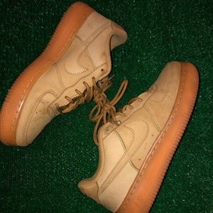 wheat Air Force 1 size 5y/ 6.5 women’s